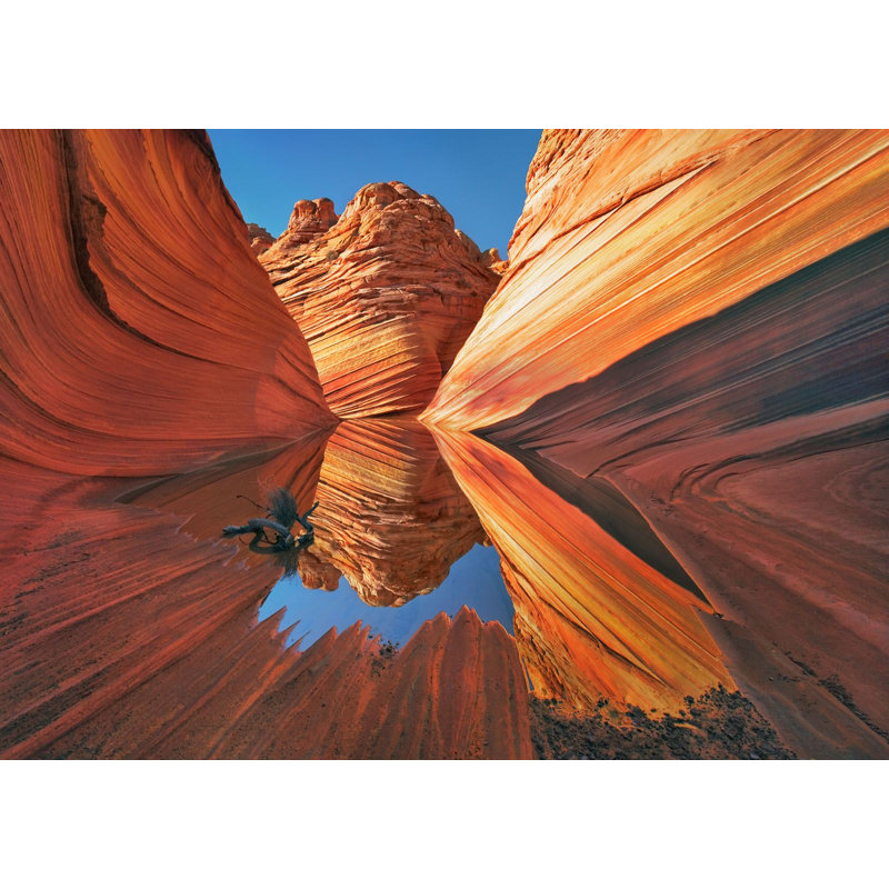 The Wave In Vermillion Cliffs, Arizona by Frank Krahmer - Wrapped Canvas Print, 70cm H x 100cm W x 4cm D