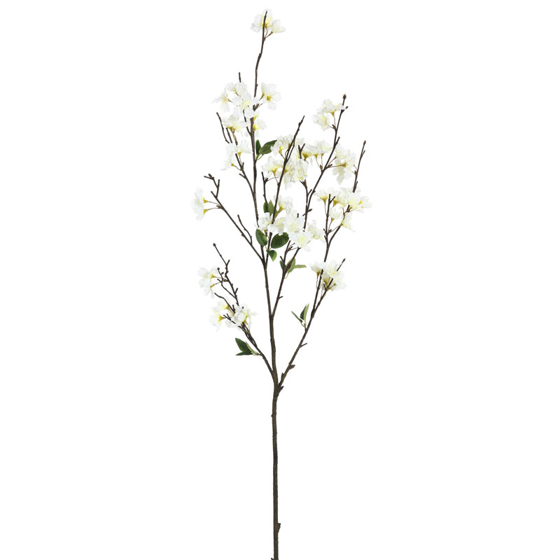 Fleur de cerisier artificiel 40 po, Blanc