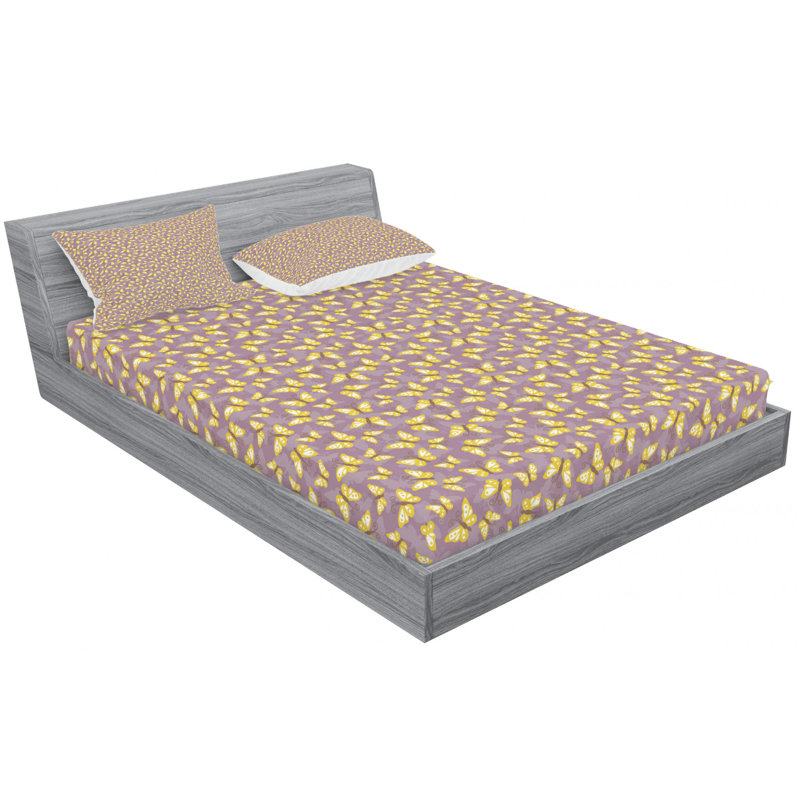 Microfiber Sheet Set, Queen Sheet Set with Fitted Sheet