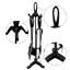 Leonie Steel Fireplace Tool Set-77819588-77819587