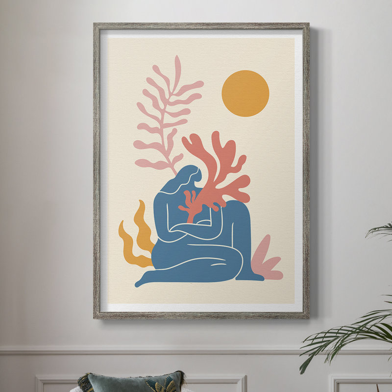 Matisse Cccxx, reproduction d'art encadrée - bois massif, H 11 po x l 9 po