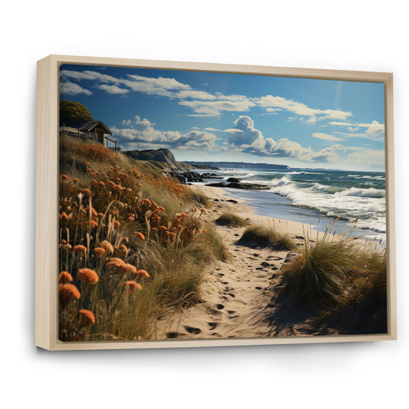 Superbe paysage côtier II sur toile, H 12 po x l 20 po x P 1 po, Cadre naturel flottant