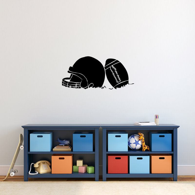 Higdon Sports Non-Wall Damaging Wall Decal, Black