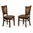 5 Piece Dining Table Set for 4 Includes an Oval Kitchen Table with Butterfly Leaf and 4 Linen Fabric Dining Room Chairs, Espresso-516689-14156935