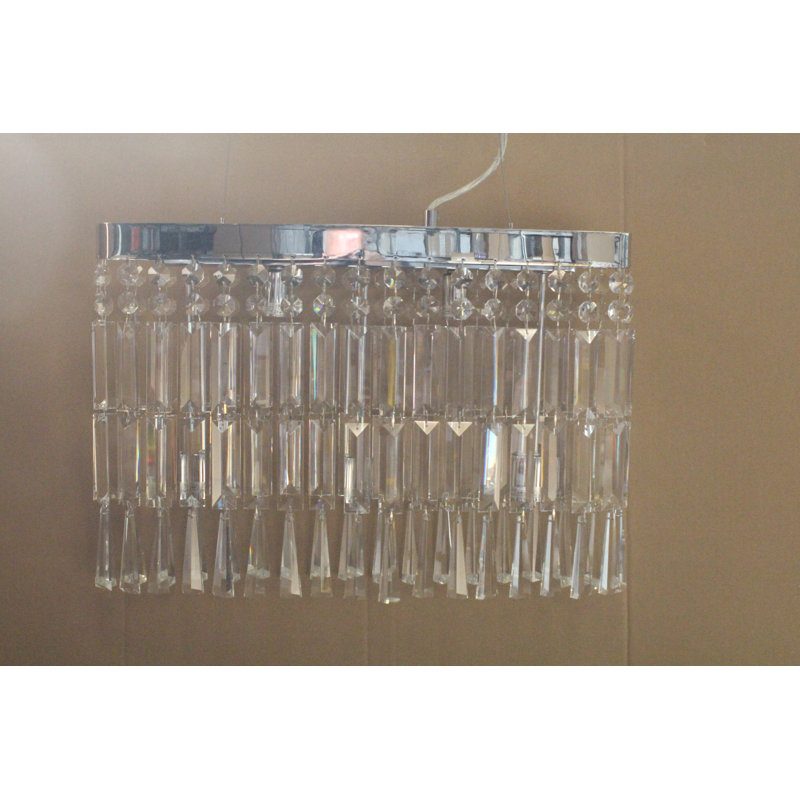Duenas 1 - Light Chrome Crystal Pendant