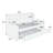 Contemporary Button-Tufted Daybed with Integrated Slat Trundle