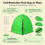 2 Pack Pop‑Up Self‑Standing Winter Plant Cloche 28x28x30 Inch, Reusable Breathable Garden Fleece Frost Blanket with Frame for Outdoor Shrubs, Guard Against Frost Wind Birds Insects, Green