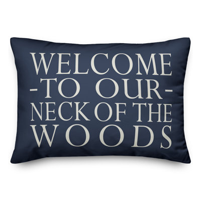 Housse de coussin rectangulaire d’extérieur welcome/insert
