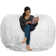 Bean Bag Chair Lounger - Large 6 Ft Faux Fur Classic Shredded Memory Foam Filled Furniture Bean Bag Chair Lounger with Removable and Machine Washable Cover - Bean Bag Sofa Lounger with Soft Micro Fiber Cover  - Six Foot Bean Bag Lounger Multiple Colors