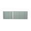 Méridienne 2 pièces avec assise réglable en filet blanc, structure en aluminium, 77,50 po-2135593886-2135593887