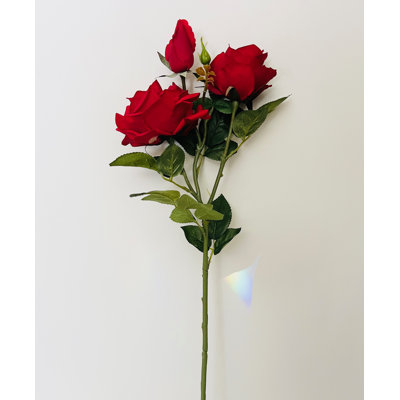 3 têtes artificielles en latex Real Touch - rouges