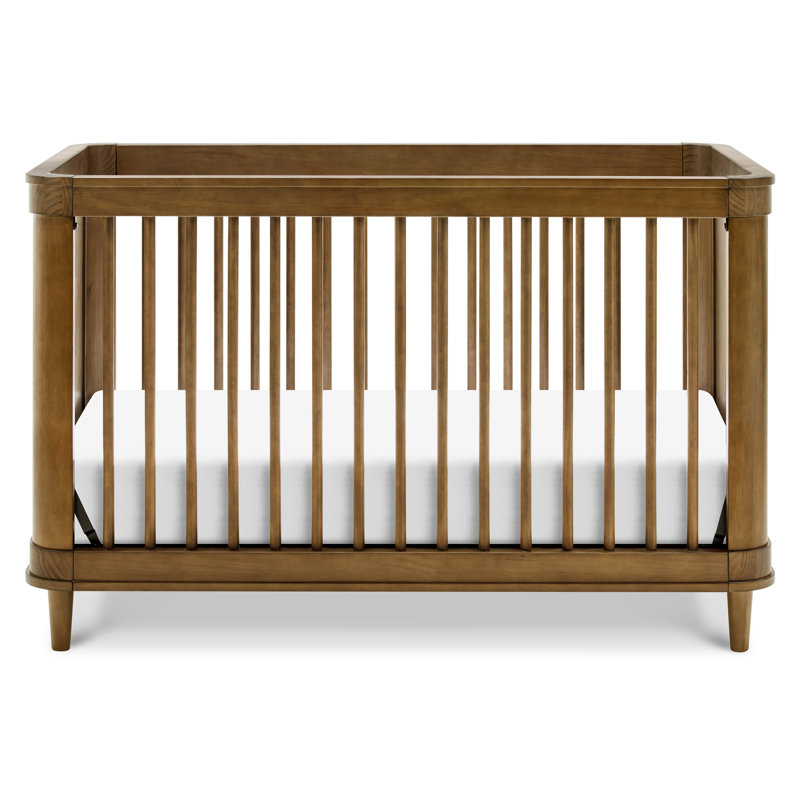 Marin with Cane 3-in-1 Convertible Crib, Natural/Walnut