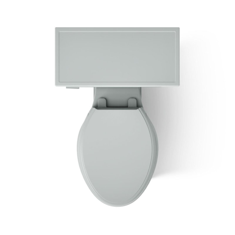 Memoirs Stately Comfort Height 1.28 GPF Elongated Two-Piece Toilet, Ice Grey, Right-Hand