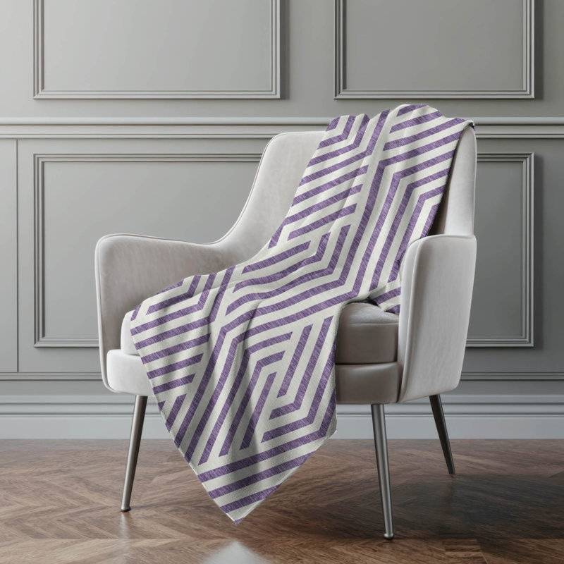 Jeté en sherpa Addison, Mauve