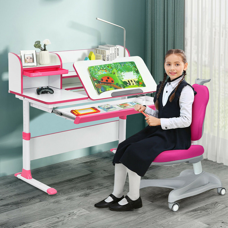 Chaise de bureau pour enfants, Rose