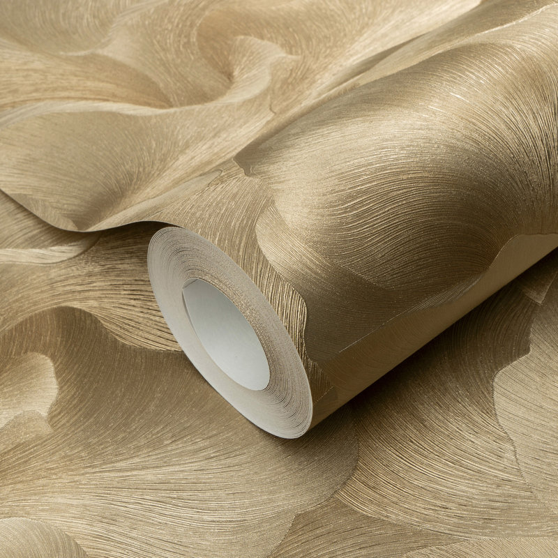 Papier peint floral, Gold
