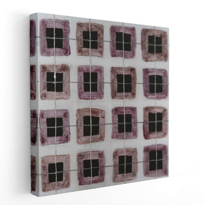 «Metallic Plaid I», reproduction d'art sur toile