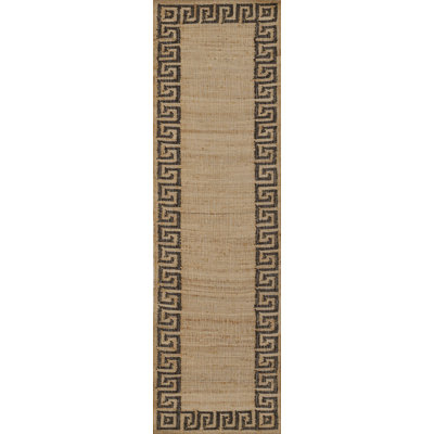 Erin Gates by Momeni Orchard Greek Key Jute and Wool Hand Woven Brown Area Rug