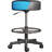 Karsson Luxton Ergonomic Rolling Stool-Double Padding-Memory Foam Adjustable Spa Stool, Desk Stool