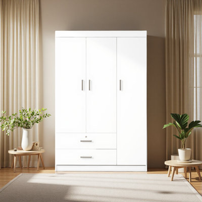 Armoire 3 portes avec 2 tiroirs