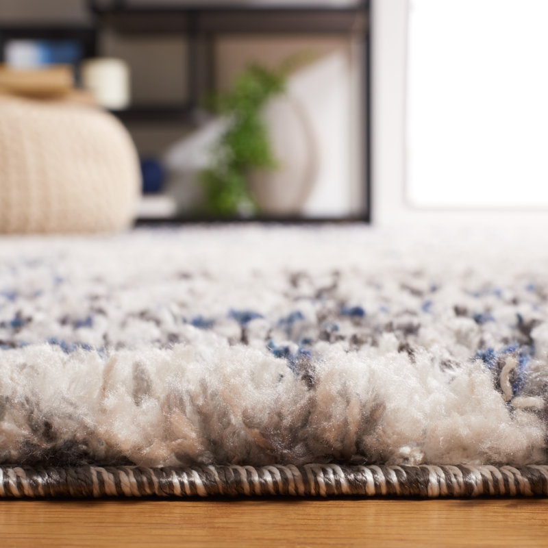 Mertens Abstract Machine Woven Area Rug, Rectangle 10' x 14'