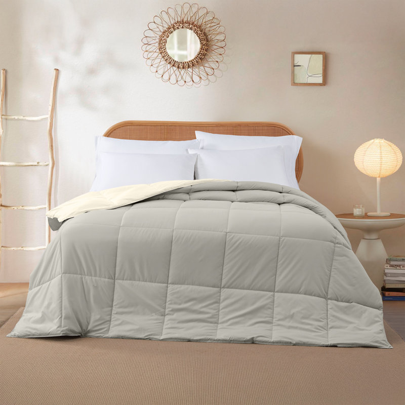 Modern Threads Comforter Duvet Insert, Reversible Quilted Down Alternative Comforter with Corner Tabs, All Season Bedding