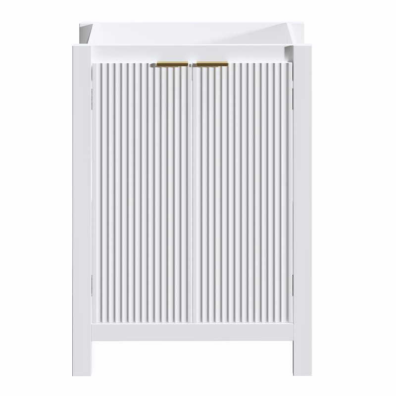 Base de meuble-lavabo simple 24 po seulement, white