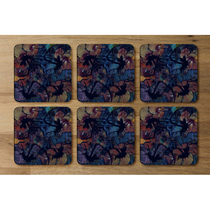 Square 6 Piece Coaster Set