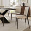 Chaise rembourrée en rotin deux tons