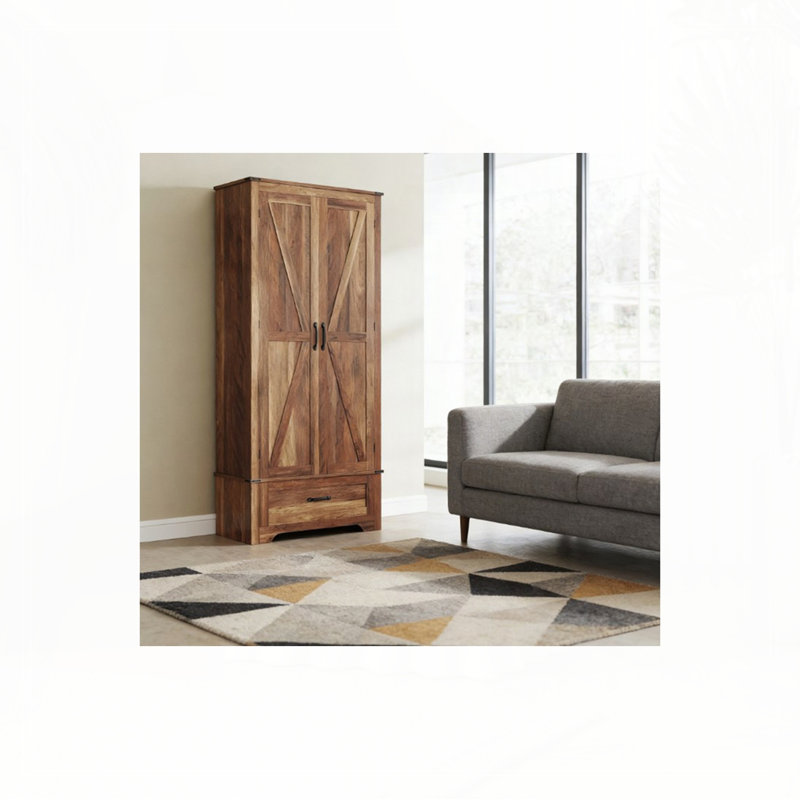 Armoire de cuisine, armoire avec tablettes réglables