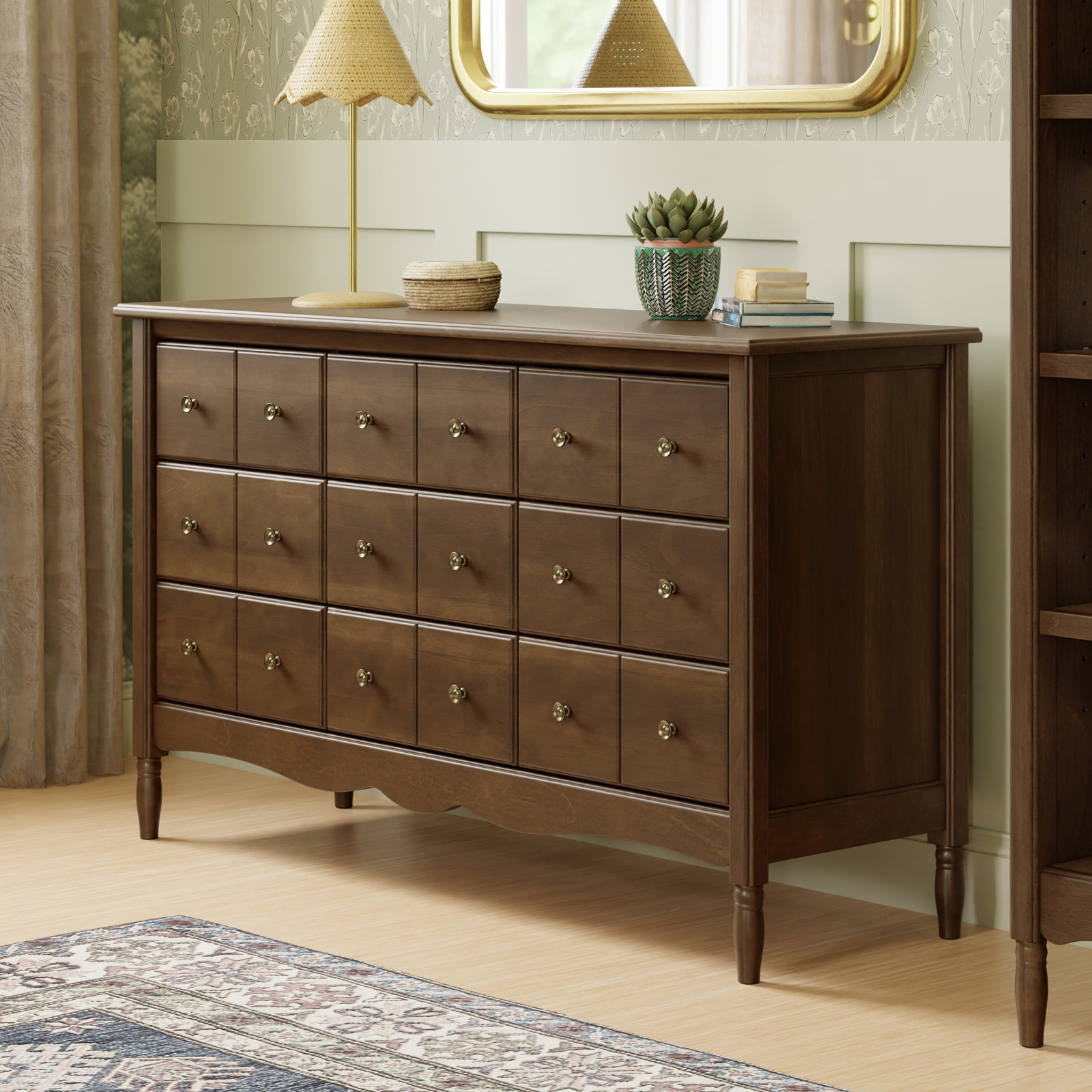 Liberty Kids 9 - Drawer Dresser, Natural Walnut
