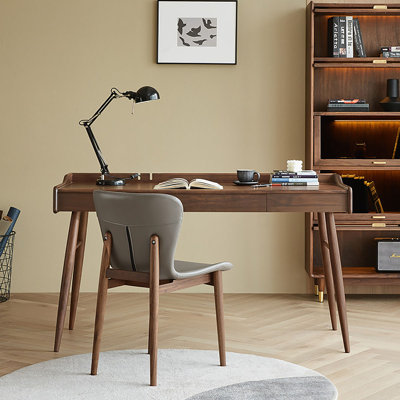 Nordic Solid Wood Desk with Drawer