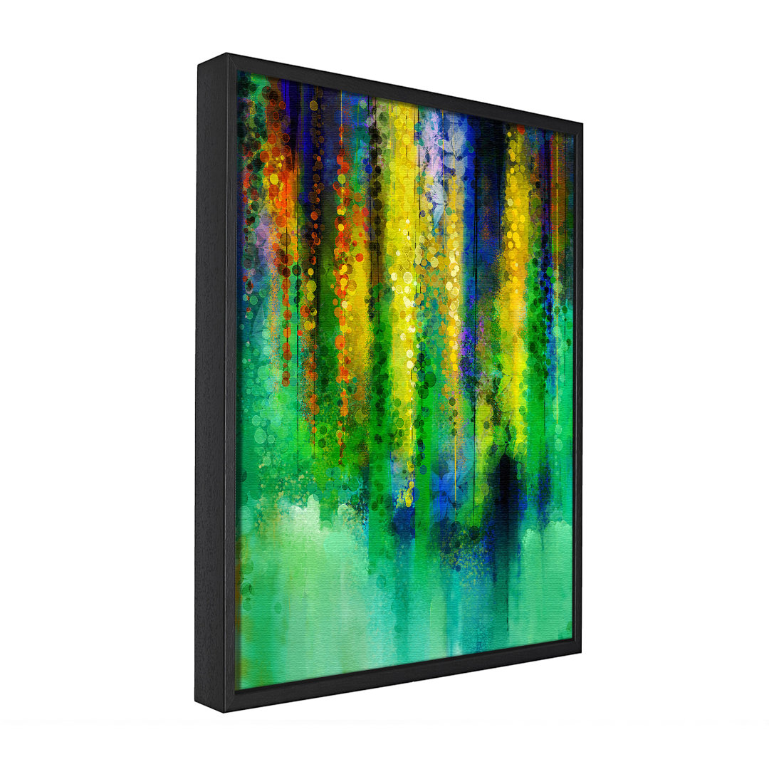 Gerahmtes Leinwandbild Abstract Willow Tree