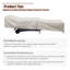 Chaise longue simple en osier avec roulettes et coussins d'accoudoirs Gerritt-1318935342