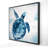 "Tortue bleue" sur toile