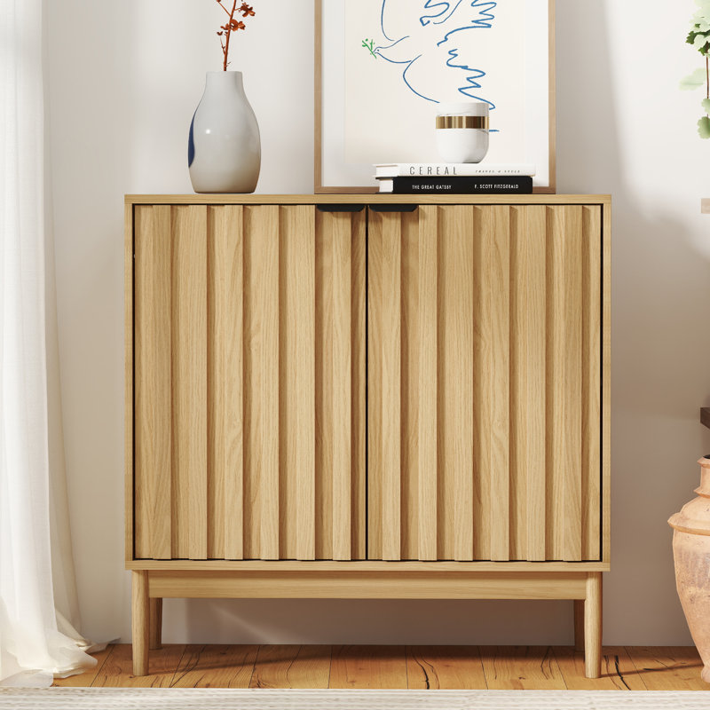 Grazyna Fluted 2-Door Sideboard, Brown