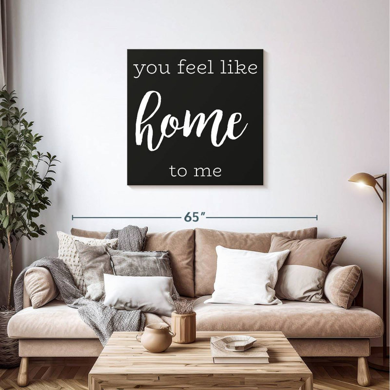 Tergel Love Is Home, typographie, H 36 po x l 36 po