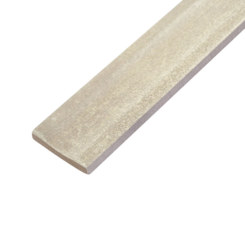 Vestige 2 po x 18 po Planches murales en porcelaine satinée, Terre d'ombre cannelée
