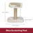 TRIXIE Mica 18-in Cat Tree for Kittens, Sisal Scratching Post, Padded Platform, Dangling Cat Toy