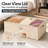 2 Pack 10" High Under Bed Storage Containers, Large Organizer Bins with Lids for Bedroom, Closet, Dorm and Blanket Storage-107119621