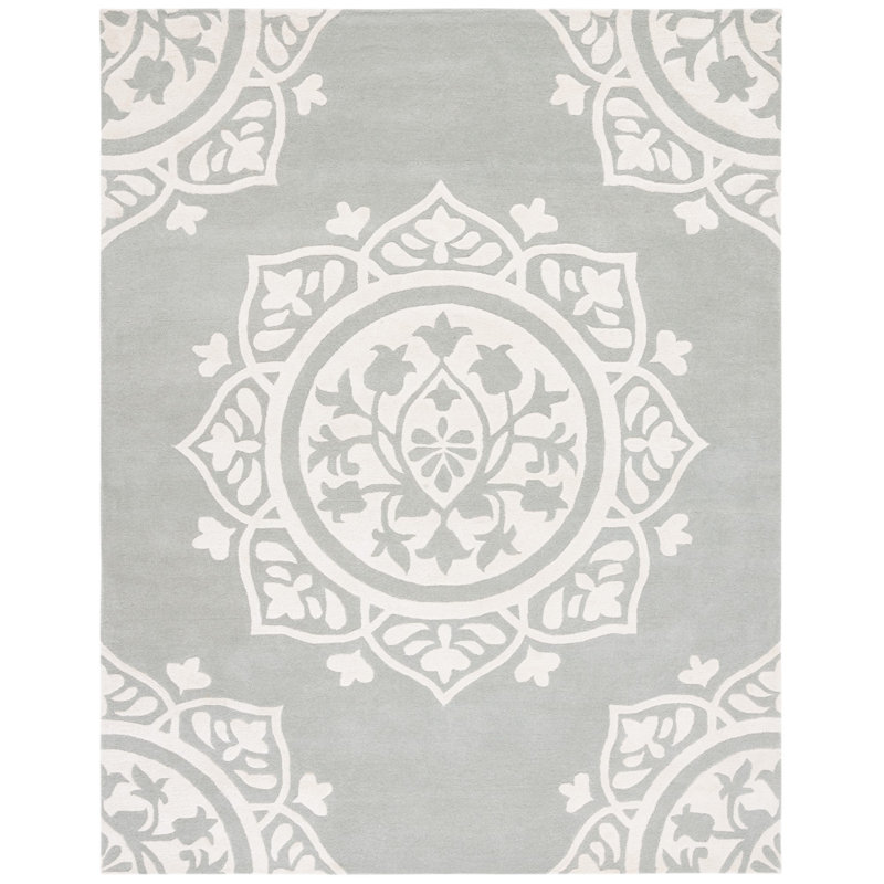 Cruz Hand Tufted Wool Geometric Rug, Rectangle 6' x 9'