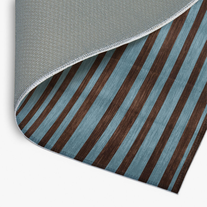Tapis intérieur / extérieur noir HorizontalStripes