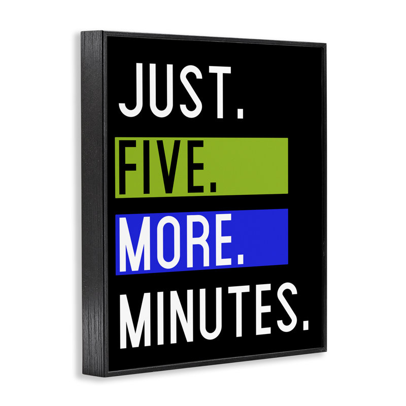 Cinq minutes supplémentaires, estampe numérique de Kim Allen, Giclée encadrée noir minuit, H 14 po x l 11 po