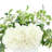 Hydrangeas and Ivy in Round Fiberstone Pot