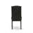 9 Piece Dining Room Set Includes a Rectangle Kitchen Table with X-Legs and 8 Black Faux Leather Upholstered Parson Chairs, Wire brushed Black