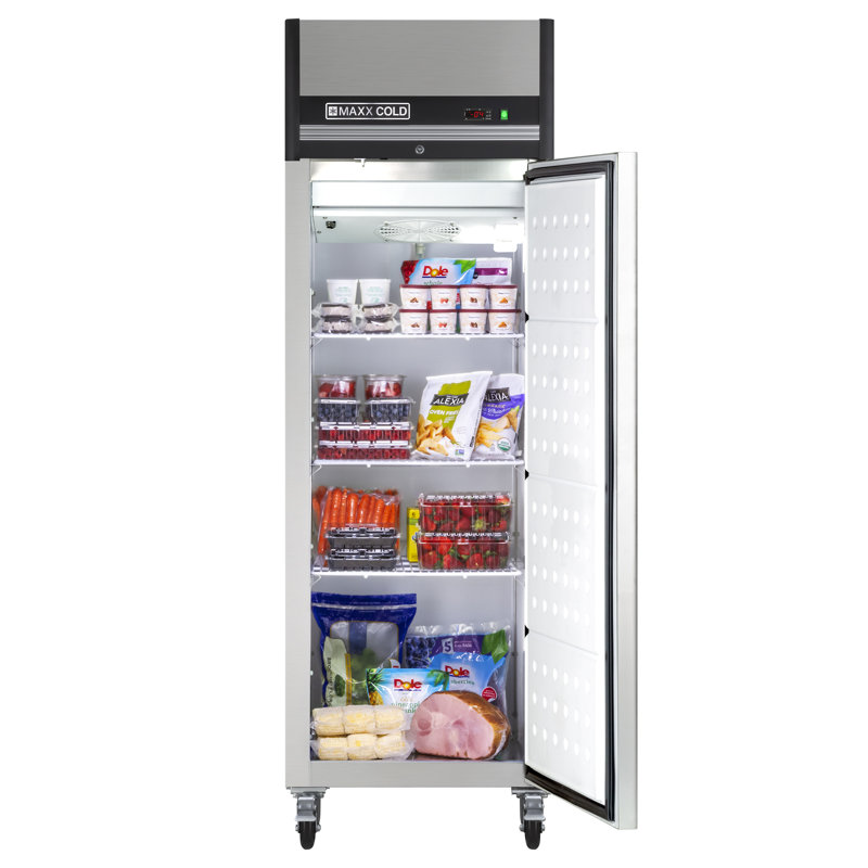 Maxx Cold 26.8 Inch Single Door Reach-In Freezer, Top Mount