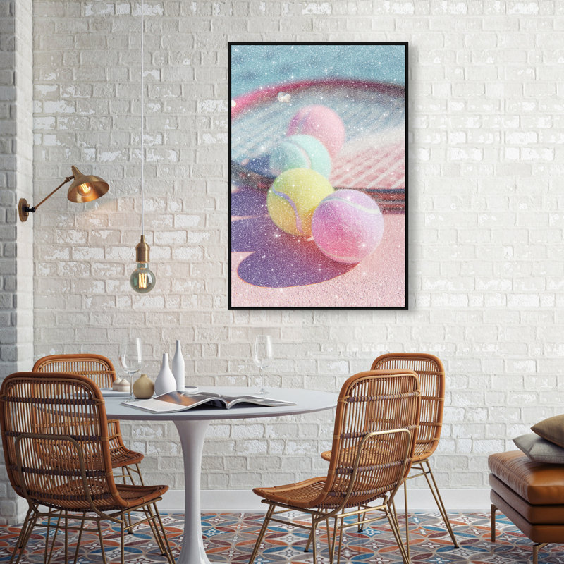 Candy Court Print by Oliver Gal, 16"H x 11"W, Black Floater Frame