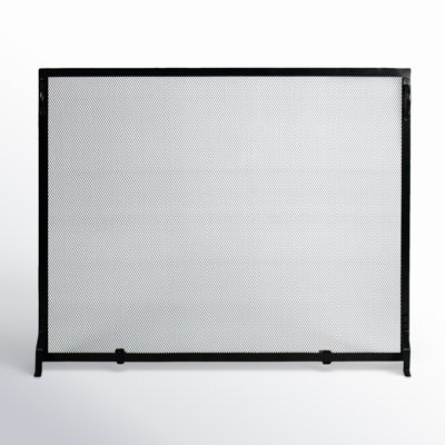 Anja Single Panel Iron Fireplace Screen
