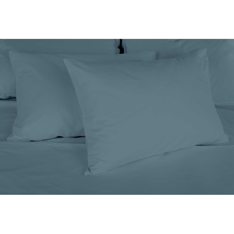 Oslo Plain Weave / Muslin Fitted Sheet, Kingsize (5'), Ocean