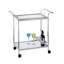Masini Silver Trolley Bar Cart